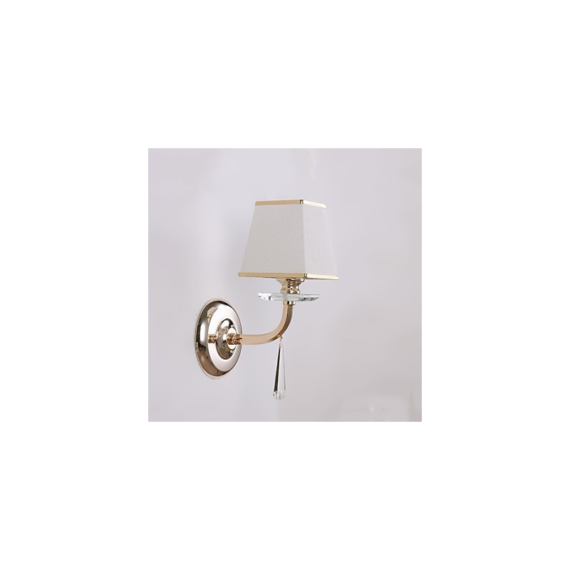 Recurso eletrogalvanizado contemporâneo moderno para arandelas de parede de luz ambiente de cristal