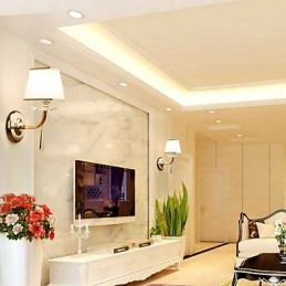 Recurso eletrogalvanizado contemporâneo moderno para arandelas de parede de luz ambiente de cristal