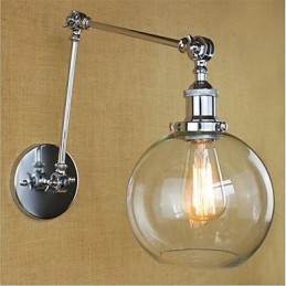 Recurso galvanizado retrô country para proteção ocular estilo mini, braço oscilante de luz ambiente