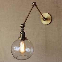 Recurso galvanizado retrô country para proteção ocular estilo mini, braço oscilante de luz ambiente