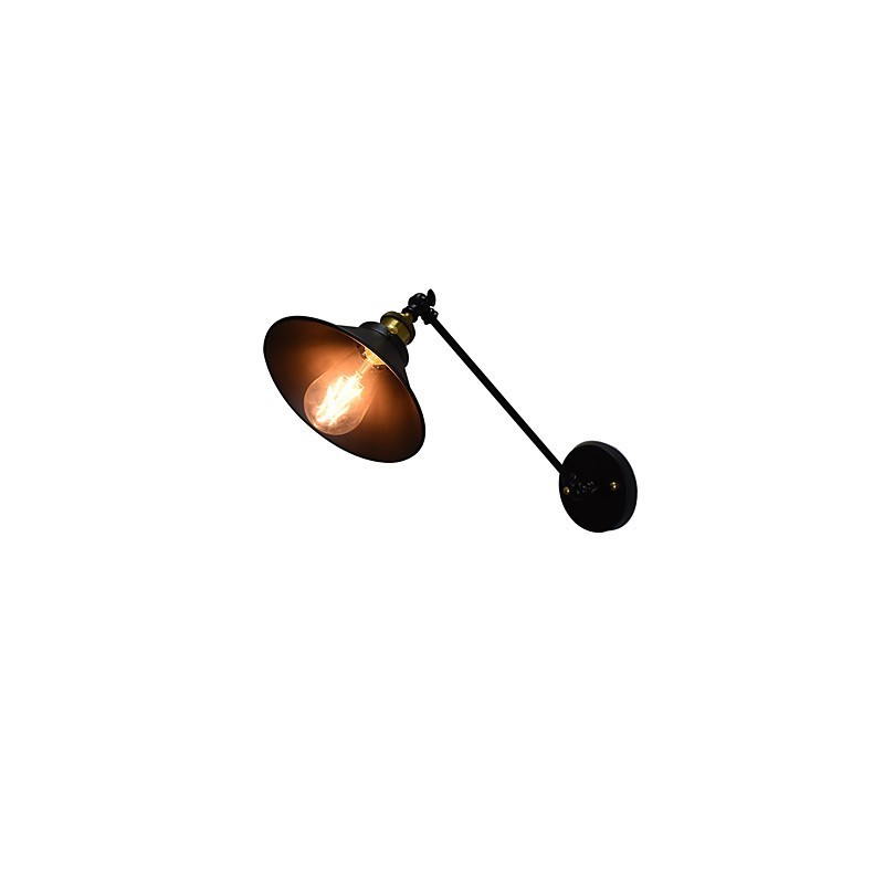 Luminária de parede Buzz Wall Iron Lâmpada de sabre de luz preta muda na parede