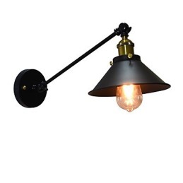 Luminária de parede Buzz Wall Iron Lâmpada de sabre de luz preta muda na parede