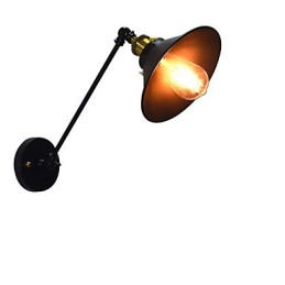Luminária de parede Buzz Wall Iron Lâmpada de sabre de luz preta muda na parede