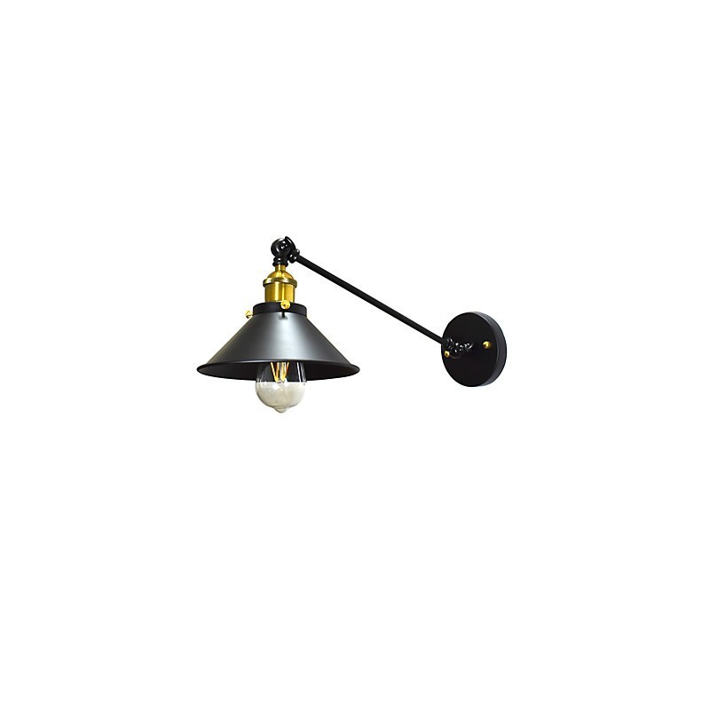 Luminária de parede Buzz Wall Iron Lâmpada de sabre de luz preta muda na parede