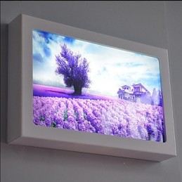 Pintura moderna contemporânea integrada, recurso de pintura contemporânea para arandelas de parede com luz ambiente