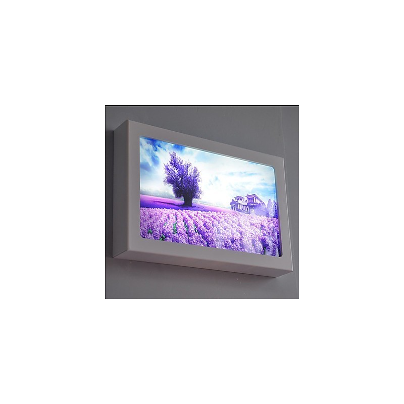 Pintura moderna contemporânea integrada, recurso de pintura contemporânea para arandelas de parede com luz ambiente