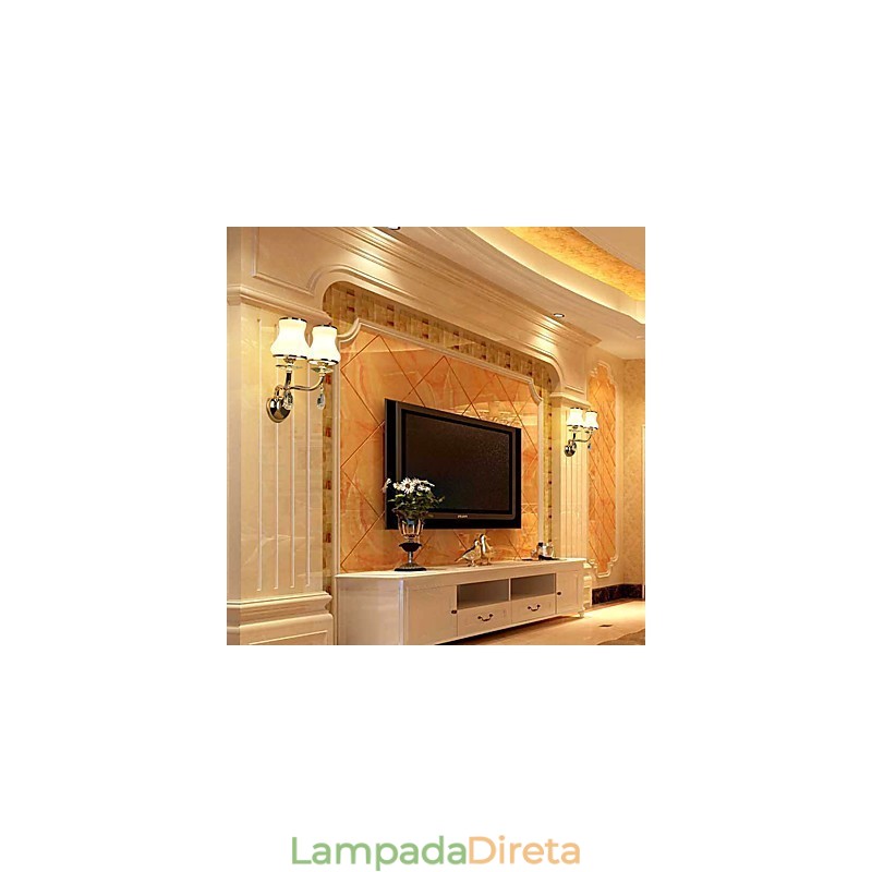 Recurso eletrogalvanizado contemporâneo moderno para arandelas de parede de luz ambiente de cristal