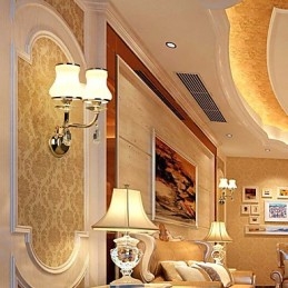 Recurso eletrogalvanizado contemporâneo moderno para arandelas de parede de luz ambiente de cristal