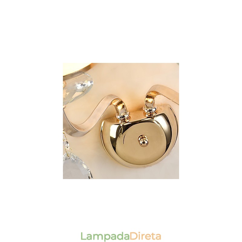 Recurso eletrogalvanizado contemporâneo moderno para arandelas de parede de luz ambiente de cristal