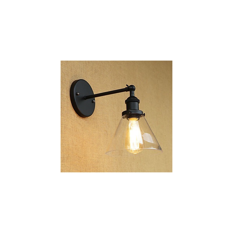 Recurso galvanizado retrô country para proteção ocular estilo mini arandelas de parede com luz ambiente