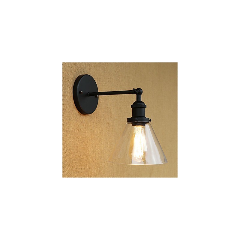 Recurso galvanizado retrô country para proteção ocular estilo mini arandelas de parede com luz ambiente