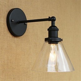 Recurso galvanizado retrô country para proteção ocular estilo mini arandelas de parede com luz ambiente