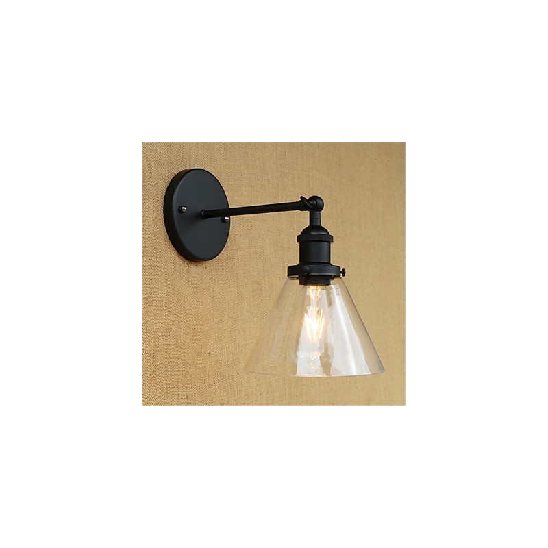 Recurso galvanizado retrô country para proteção ocular estilo mini arandelas de parede com luz ambiente