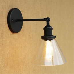 Recurso galvanizado retrô country para proteção ocular estilo mini arandelas de parede com luz ambiente