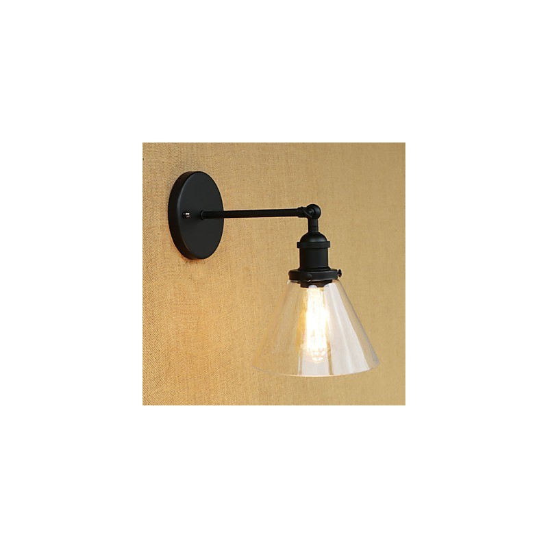 Recurso galvanizado retrô country para proteção ocular estilo mini arandelas de parede com luz ambiente