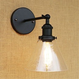 Recurso galvanizado retrô country para proteção ocular estilo mini arandelas de parede com luz ambiente