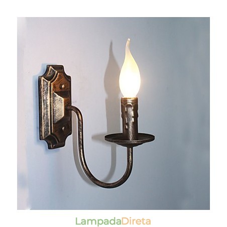 Luminária de parede antiga em forma de vela, luminária de varanda simples para corredor, luminária de parede Luminária de parede antiga em forma de vela, luminária de varanda simples para corredor, luminária de parede