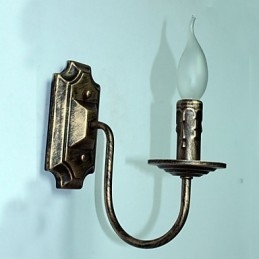 Luminária de parede antiga em forma de vela, luminária de varanda simples para corredor, luminária de parede