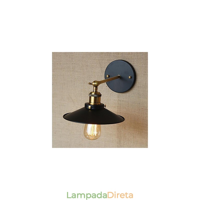 Recurso de galvanoplastia retrô country para proteção ocular estilo mini, luz ambiente de parede