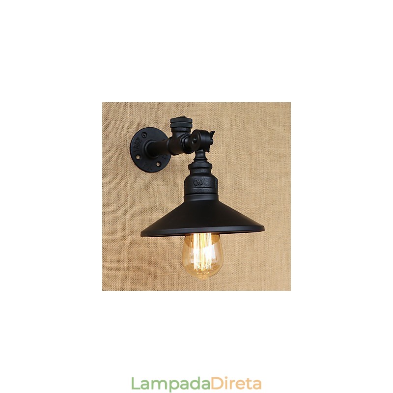 Pintura rústica estilo chalé country retrô para arandelas de parede com luz ambiente estilo mini