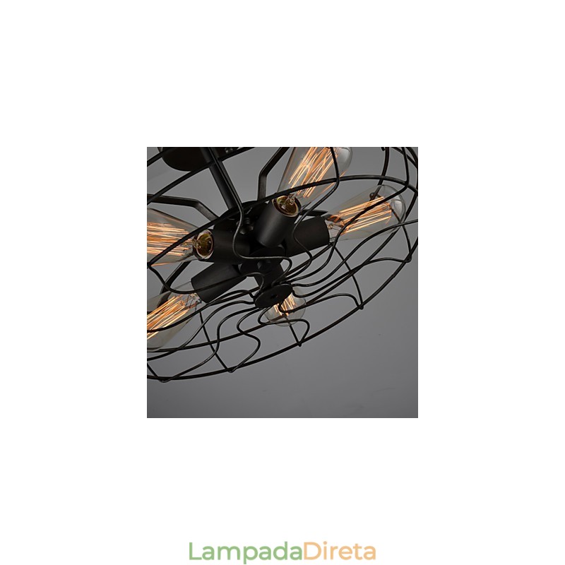 Lâmpada de designer industrial country americana Lâmpada personalizada Lâmpadas de teto de ventilador retrô europeu