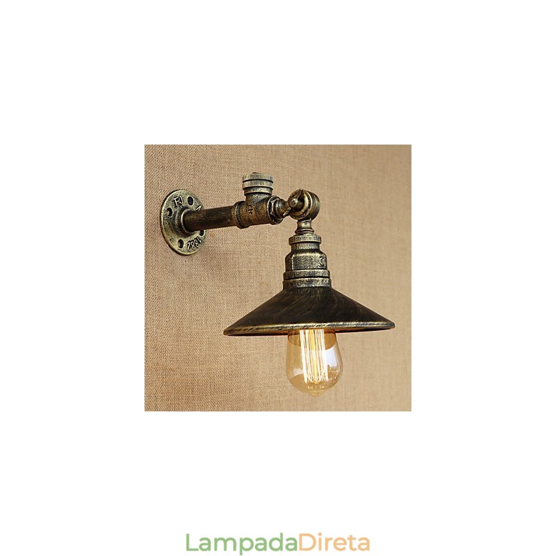 Pintura rústica estilo chalé country retrô para arandelas de parede com luz ambiente estilo mini