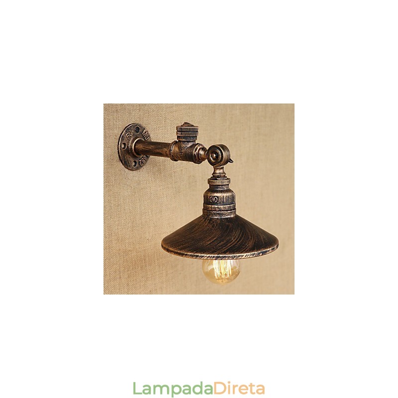 Pintura rústica estilo chalé country retrô para arandelas de parede com luz ambiente estilo mini