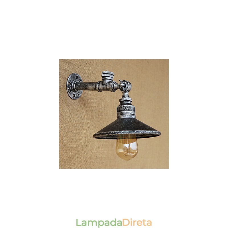 Pintura rústica estilo chalé country retrô para arandelas de parede com luz ambiente estilo mini