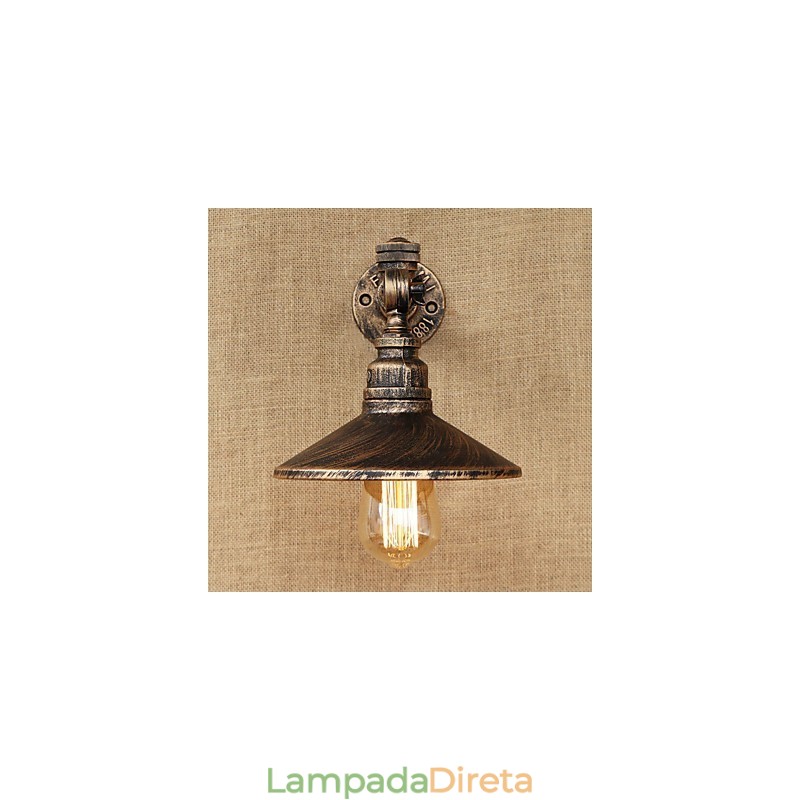 Pintura rústica estilo chalé country retrô para arandelas de parede com luz ambiente estilo mini