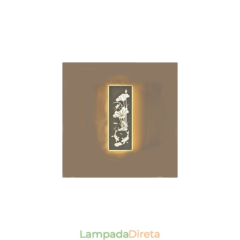 Pintura moderna contemporânea integrada, recurso de pintura contemporânea para arandelas de parede com luz ambiente