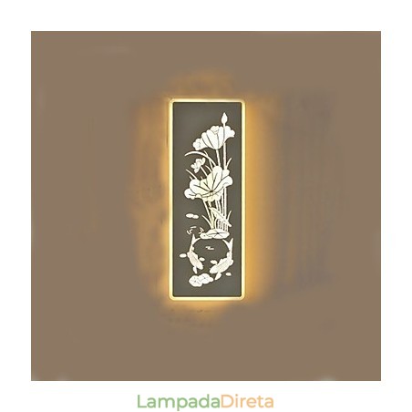 Pintura moderna contemporânea integrada, recurso de pintura contemporânea para arandelas de parede com luz ambiente