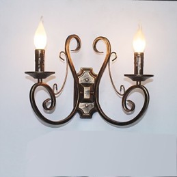 Novo sótão retrô estilo americano luminária de parede retrô lâmpada de quarto luminária de parede lâmpada de vela