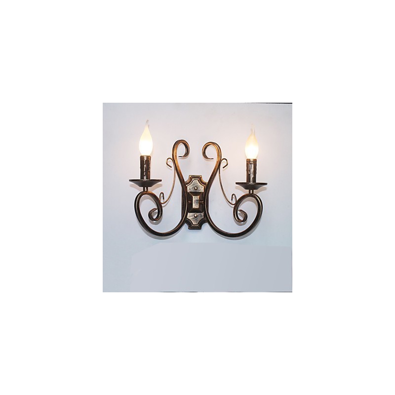 Novo sótão retrô estilo americano luminária de parede retrô lâmpada de quarto luminária de parede lâmpada de vela