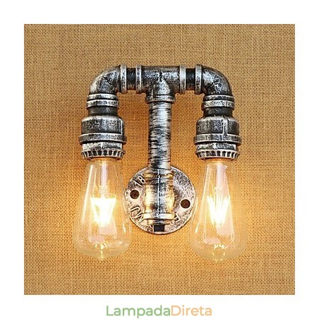 Pintura retrô country para apliques de parede com luz ambiente e braço oscilante Pintura retrô country para apliques de parede com luz ambiente e braço oscilante