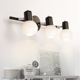 Luminária de parede galvanizada rústica Lodge para iluminação de banheiro Downlight
