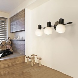 Luminária de parede galvanizada rústica Lodge para iluminação de banheiro Downlight