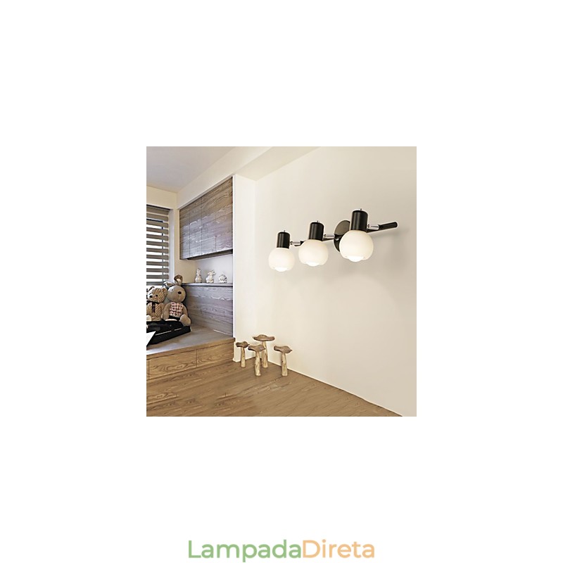 Luminária de parede galvanizada rústica Lodge para iluminação de banheiro Downlight