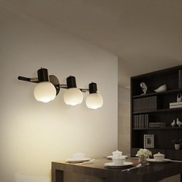 Luminária de parede galvanizada rústica Lodge para iluminação de banheiro Downlight