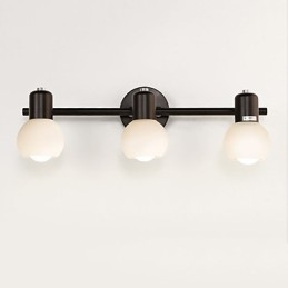 Luminária de parede galvanizada rústica Lodge para iluminação de banheiro Downlight