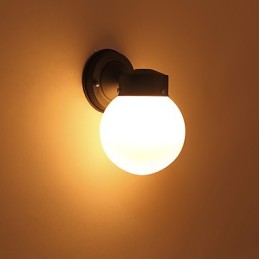 Acabamento em óxido preto contemporâneo moderno para arandelas de parede estilo mini com luz ambiente