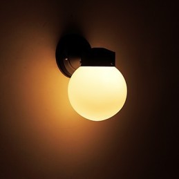 Acabamento em óxido preto contemporâneo moderno para arandelas de parede estilo mini com luz ambiente