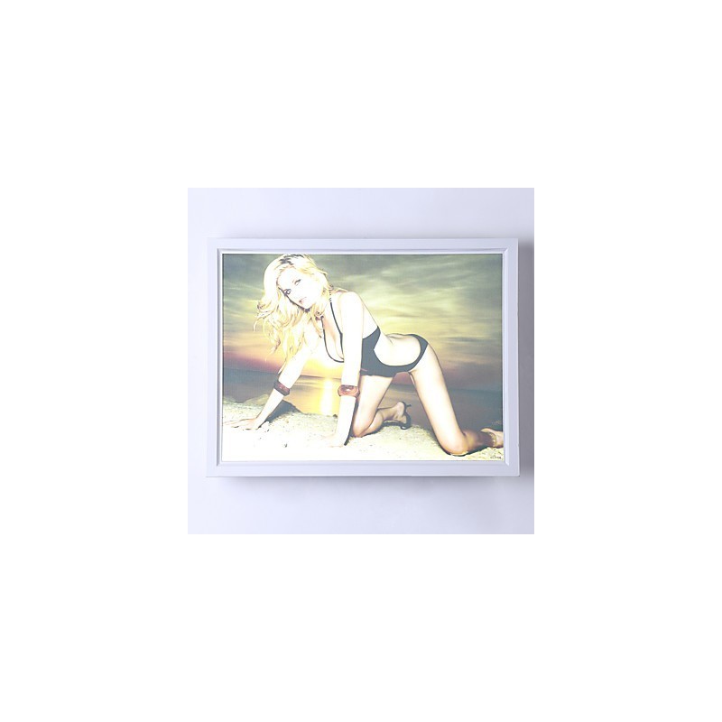 Pintura moderna contemporânea integrada, recurso de pintura contemporânea para arandelas de parede com luz ambiente