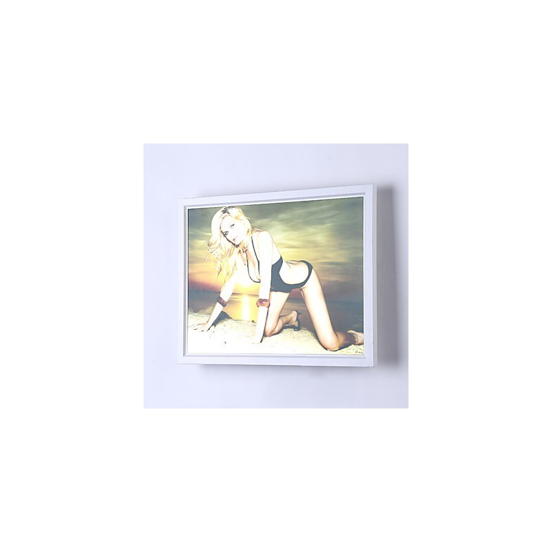 Pintura moderna contemporânea integrada, recurso de pintura contemporânea para arandelas de parede com luz ambiente