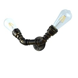 Arandelas de parede rústicas tradicionais clássicas de latão antigo para iluminação ambiente