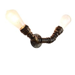 Arandelas de parede rústicas tradicionais clássicas de latão antigo para iluminação ambiente