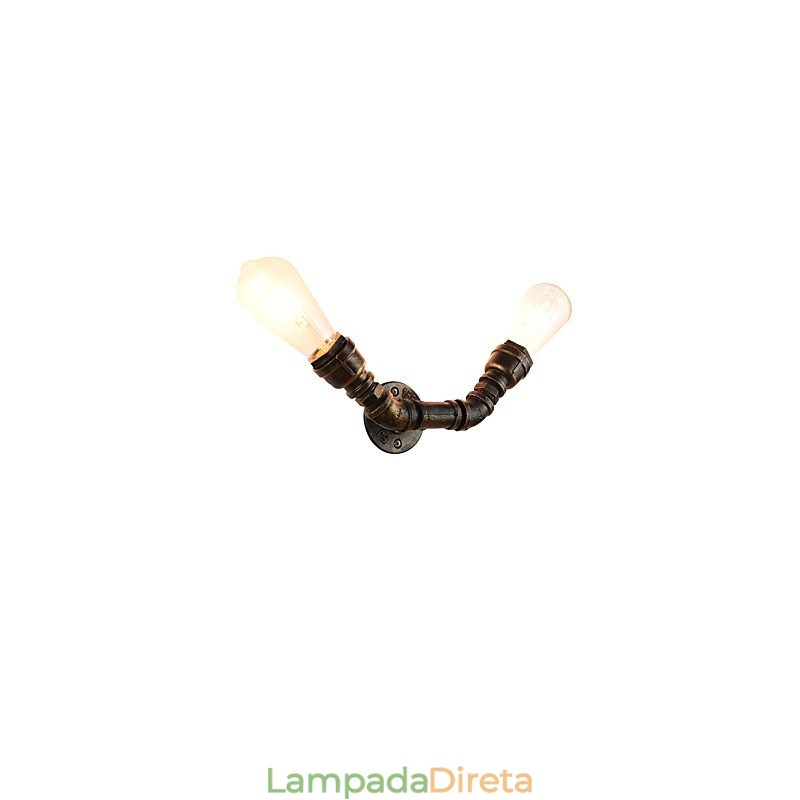 Arandelas de parede rústicas tradicionais clássicas de latão antigo para iluminação ambiente