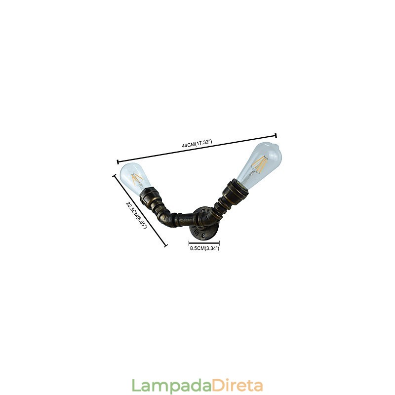 Arandelas de parede rústicas tradicionais clássicas de latão antigo para iluminação ambiente