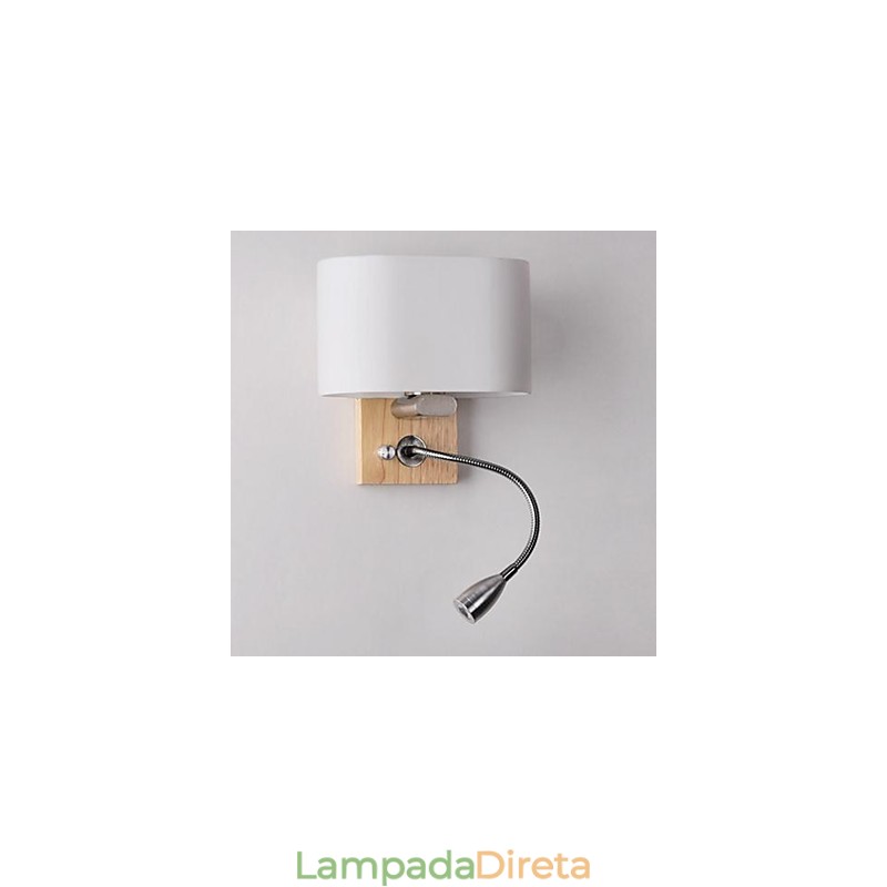Outros modernos e contemporâneos apresentam arandelas de parede com luz ambiente