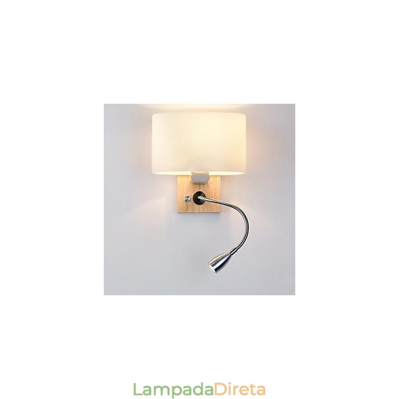 Outros modernos e contemporâneos apresentam arandelas de parede com luz ambiente