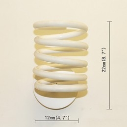 Luminária de parede de alumínio moderna e minimalista para quarto, corredor, lâmpada de cabeceira, lâmpada criativa